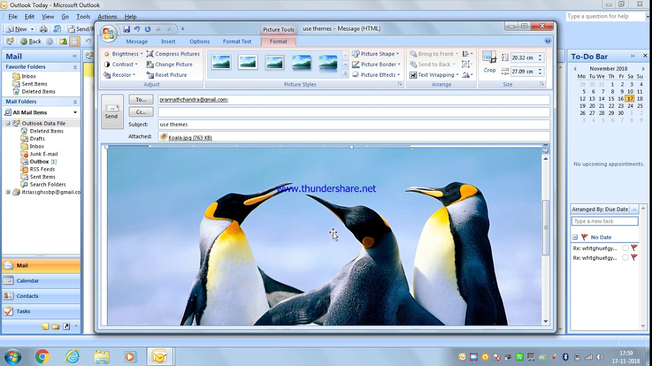 using stationery and themes in outlook YouTube