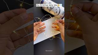Diy Christmas lamp idea 🎅❄️ #shorts #christmas #light #roomdecor