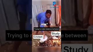 trying to make balance between cricket and education #cricket #viral #cricketfans