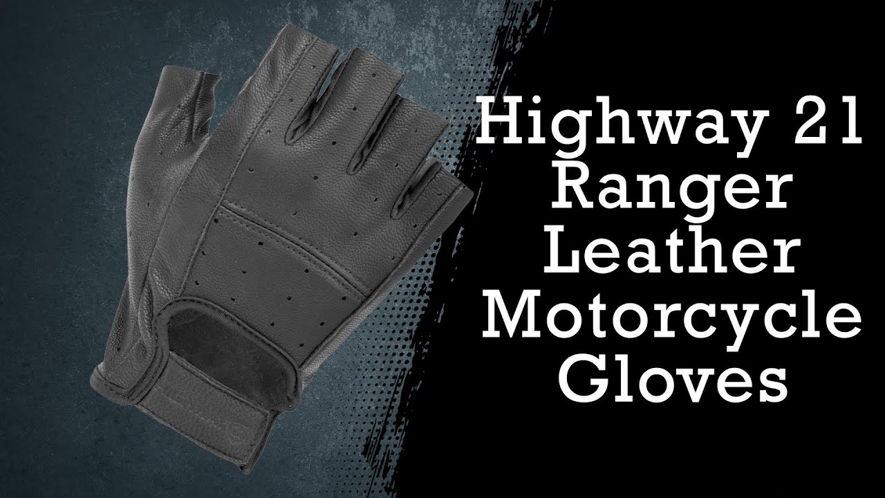 Highway 21 Ranger Leather Motorcycle Gloves