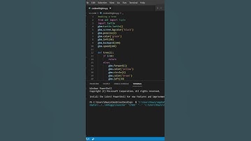 making a tree using python super graphics #shorts #viral कोडिंग सीखे आसानी से #viralvideo