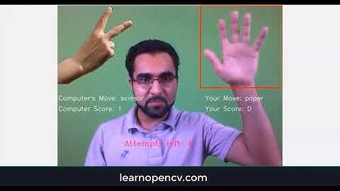 Playing Rock Paper Scissors with AI using OpenCV and Tensorflow