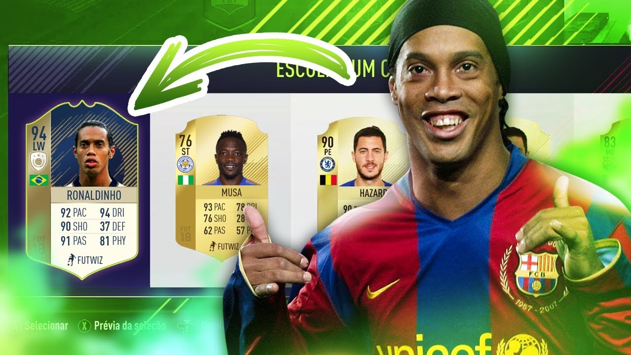 fifa ultimate team 18 TIREI O RONALDINHO NO DRAFT!!!! FUT DRAFT FIFA 18