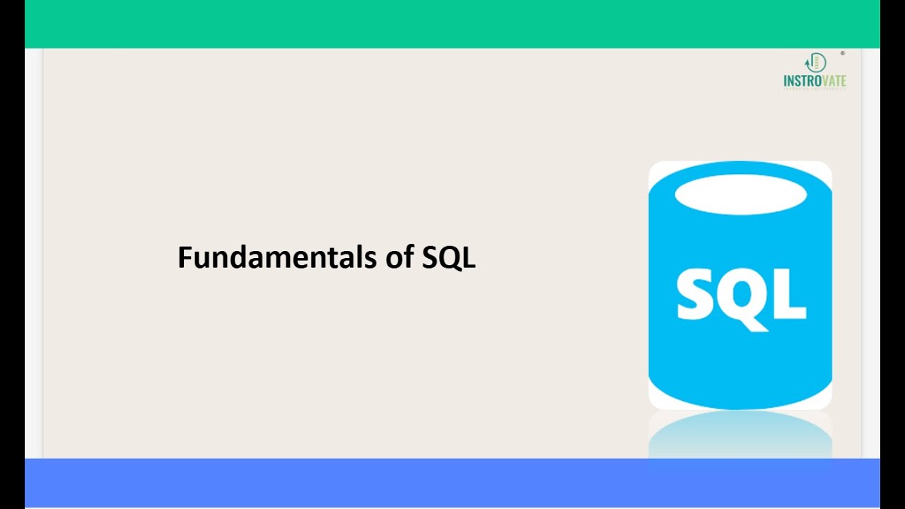 Data Analytics - Fundamentals of SQL 03 - Introduction to SQL Part 1 ...