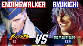 SF6 ▰ ENDINGWALKER (Ed) vs RYUKICHI (Ken) ▰ High Level Gameplay