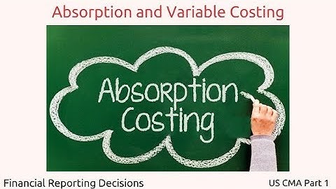 Absorption and Variable Costing | Financial Reporting Decisions| US CMA Part 1| US CMA course