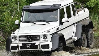 ベンツ６輪駆動車「Ｇ６３ＡＭＧ ６×６」試乗＝斜度４５度の崖を難なく登坂