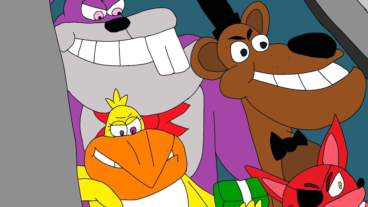 Jellystone banana splits sences but with fnaf characters YouTube