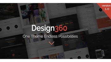 Design 360 - One & Multi Purpose WordPress Theme | Themeforest Website Templates and Themes