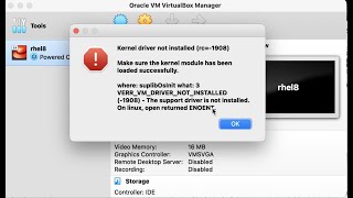 The easiest way to fix error rc = -1908 on VirtualBox for mac after macOS upgrade