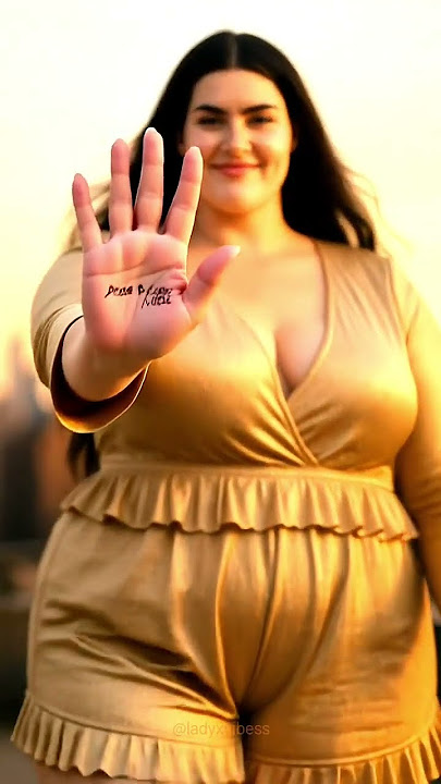 Stop & Watch! 🔥 Plus-Size Curvy Fashion Confidence | Golden Hour Look #Shorts
