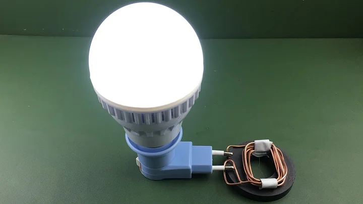 Free Energy Light Bulb With Copper Wire Using Magnet , Amazing Tech 2018