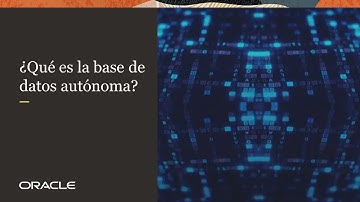 ¿Qué es la base de datos autónoma?