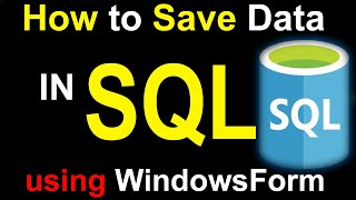How to save data into database using windows form c# in Urdu Hindi by Ali Ghaffari