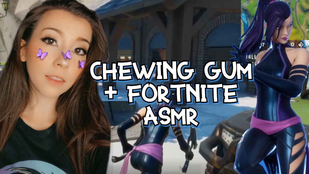 CHEWING GUM AND FORTNITE ASMR | BATTLE PASS CHALLENGES