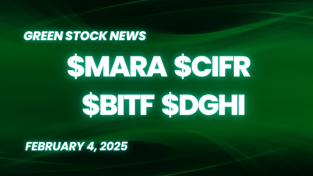 Cipher Mining Announces January 2025 Operational Update - Green Stock News