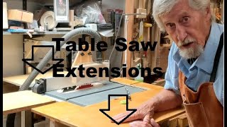 DeWalt table Saw Extensions Build (for dust collection and wider cuts) - for a Model 745 Table Saw by James R Vander Schaaf 1,288 views 2 years ago 5 minutes, 55 seconds