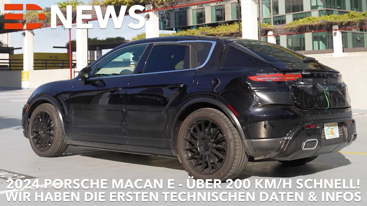 ⁣2024 Porsche Macan E über 200 kmh schnell die ersten technischen Daten der PPE | Electric Drive News