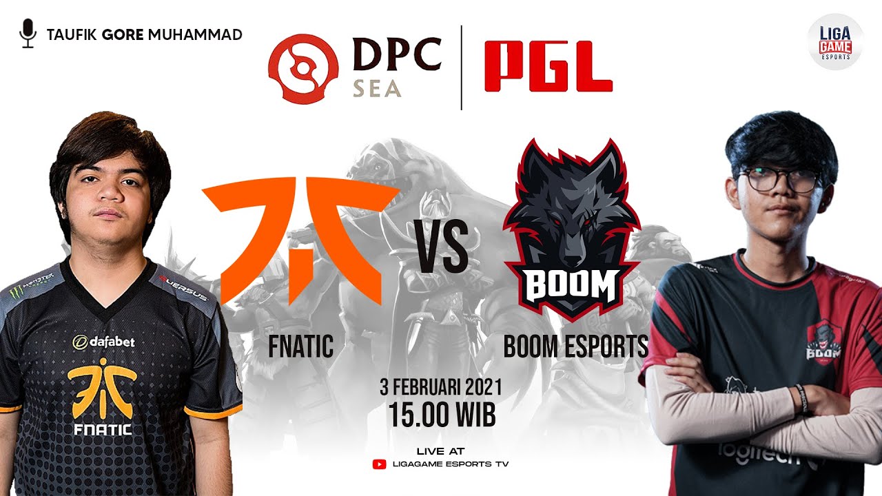 DOTA 2 LIVE FNATIC VS BOOM ESPORTS (BO3) DPC 2021 - SEA Upper Division GORE