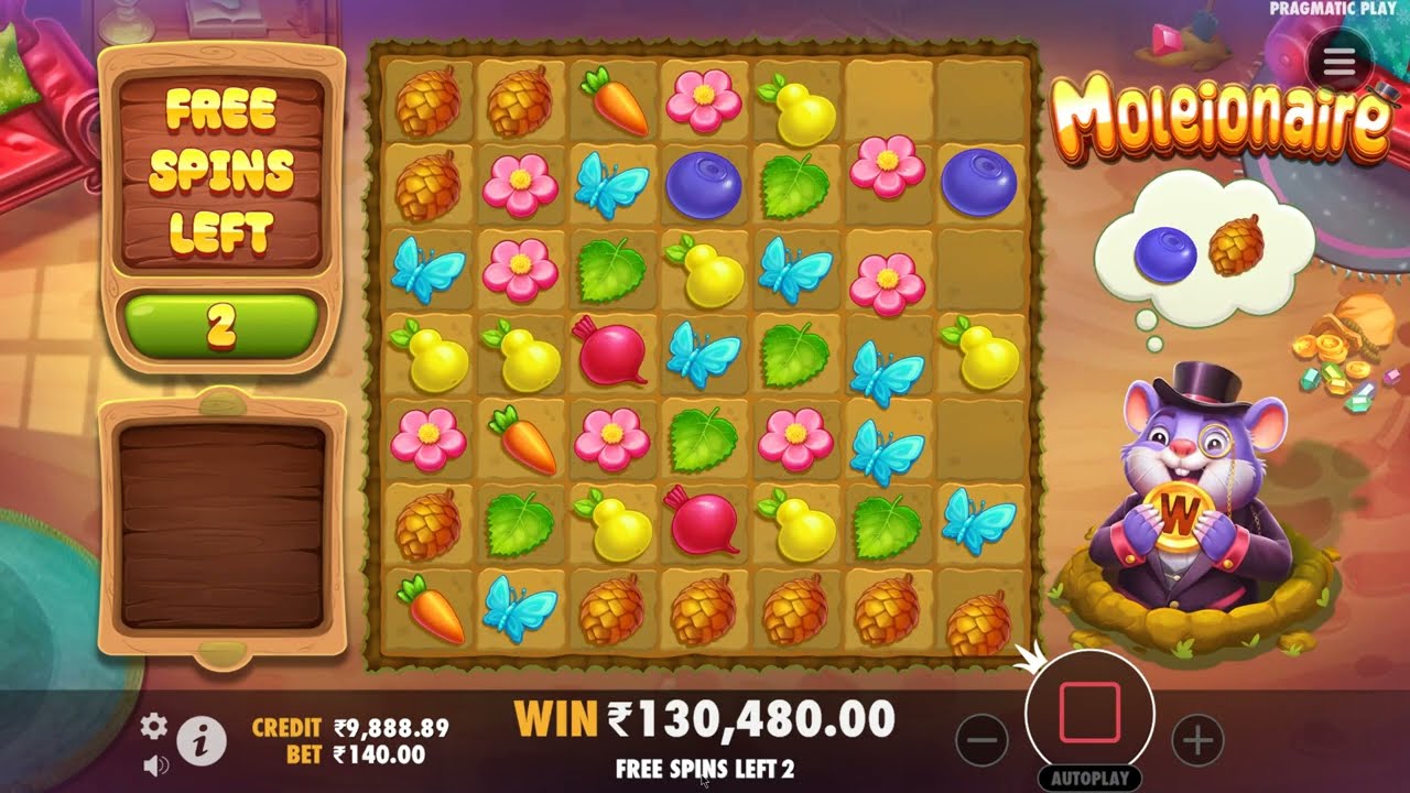 casinos játékok Moleionaire Slot by Pragmatic Play 🌸 96.50% RTP, 7×7 Grid, React Pair, which turn into Wilds!