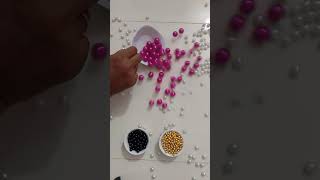 Pearls,Purple gold black beads 🌹 💫🌱|#satisfying #beads #asmr #reverse #mahmoodediting #marble