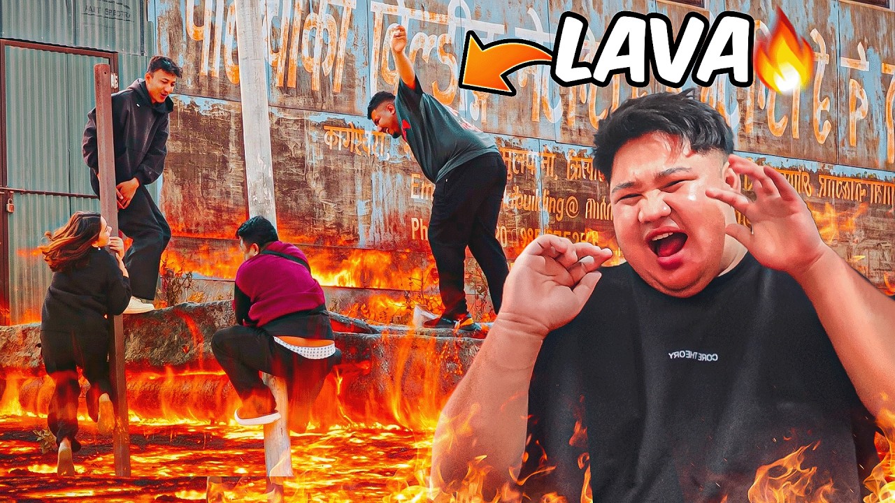 The Floor Is Lava🔥Funniest Edition|| Part 2😂 लडेर घाउ नै भयो ||