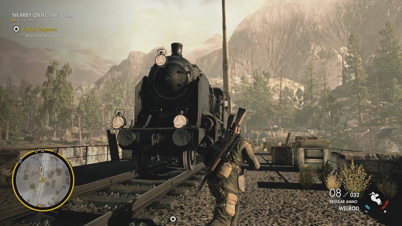 Sniper Elite 4 Destruir Cañon Ferroviario