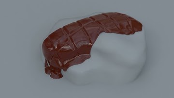 Chocolate melt with Houdini.