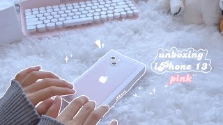 ˖⁺‧₊˚♡˚₊‧⁺˖ unboxing iPhone 13 pink ˖⁺‧₊˚♡˚₊‧⁺˖