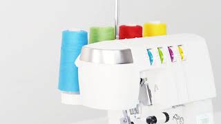 Learning With Singer Singer Elite S017 Overlock Machine Threading