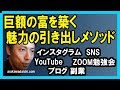 説明欄に目次あり【巨額の富を築く】魅力引き出しメソッド　インスタグラム SNS YouTube 副業で必ず役にたつ！