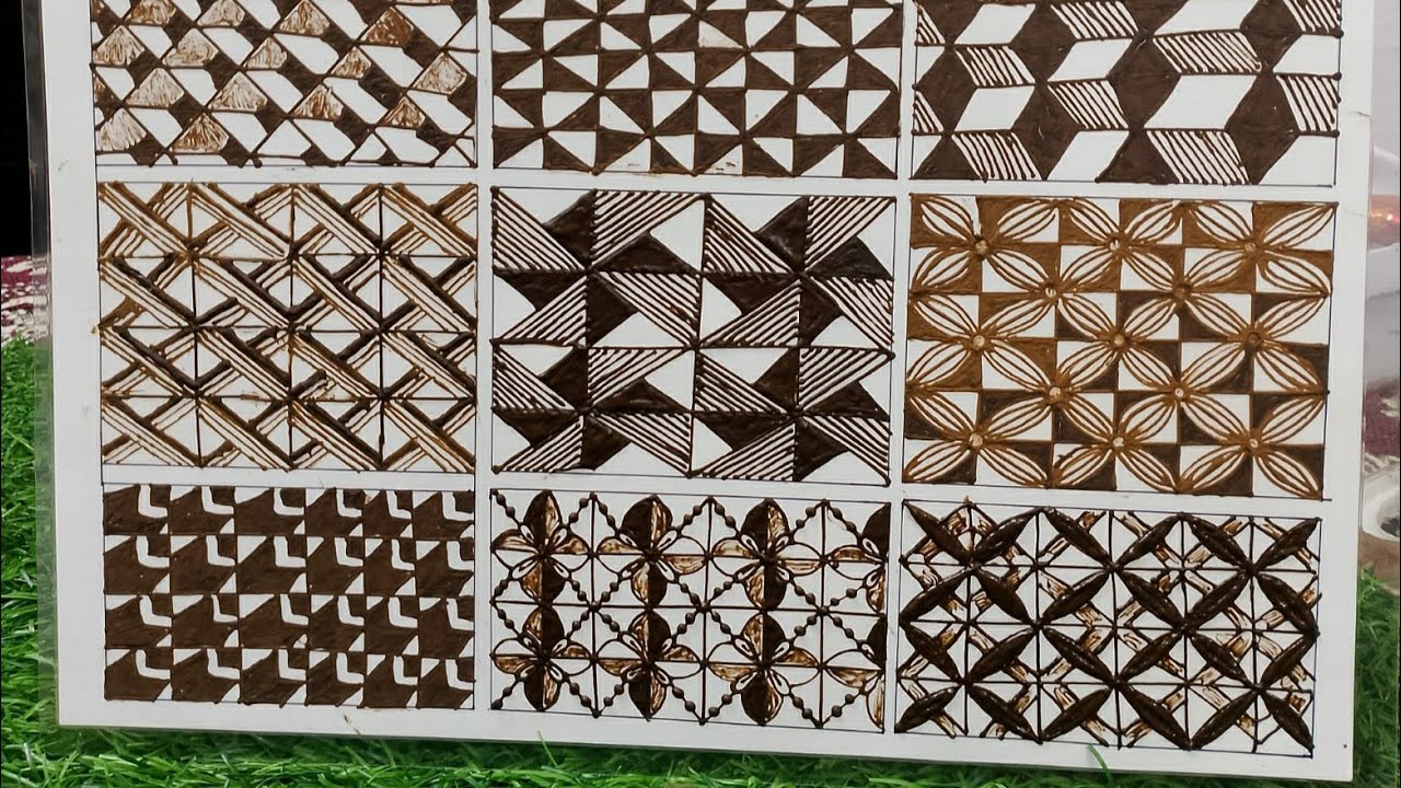 Day6/part 3/3d checks step by step tutorial for beginners #mehndi #henna #mehendidesign #mehndiclass