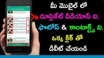 How To Remove/Delete Multiple Duplicate Contacts | Photos & Videos in Android Phone