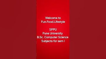 BSc computer science sem I | SPPU | Pune University Syllabus | NEP pattern | BCS