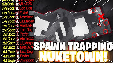 HOW TO SPAWNTRAP on NUKETOWN in COLD WAR !! (Best Spawn Trap in BLACK OPS COLD WAR)
