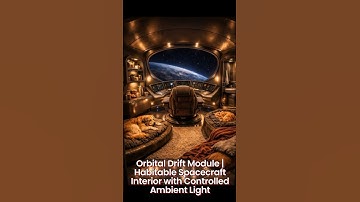 Orbital Drift Module | Habitable Spacecraft Interior with Controlled Ambient Light (AI)