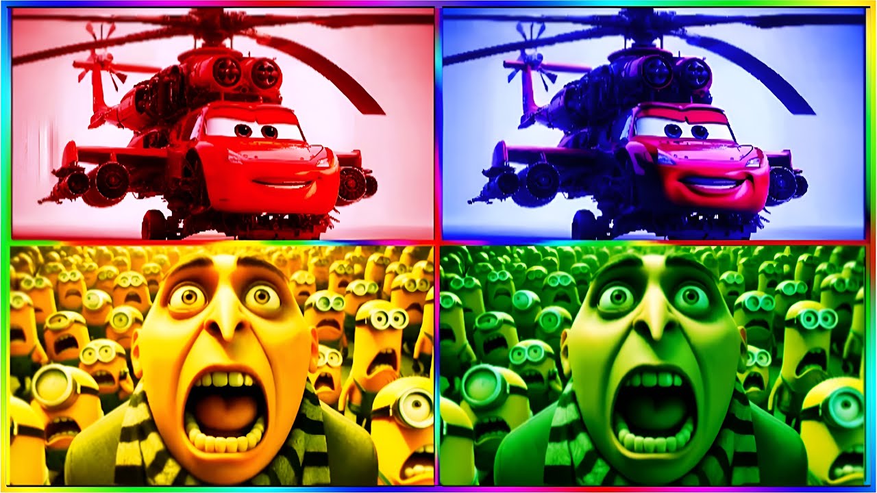 Lightning McQueen Color Battle 🚗🔥 Which Color Survives? The ending is amazing 🙆💥👿👽