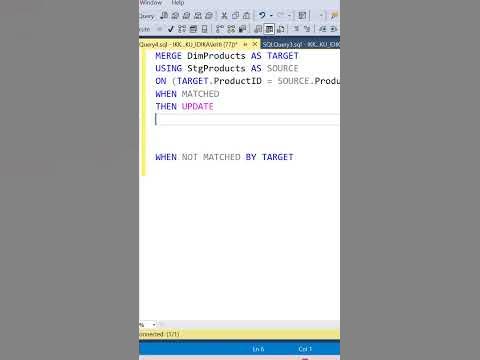 SQL Tricks | Insert and Update in single statement | Merge #sqltips # ...