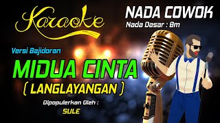 Karaoke MIDUA CINTA ( Langlayangan ) Sule - Nada Pria
