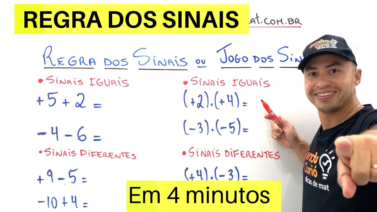 Regra dos Sinais na Matemática - Lecionare