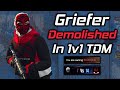 Oppressor mk 2 and orb griefer gets demolished in a 1v1 tdm gta online