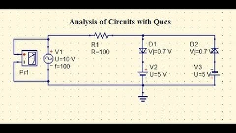 Circuit analysis with Qucs