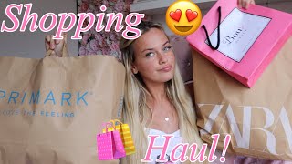 SUMMER SHOPPING HAUL!🛍️ ~ Primark, Zara, H&amp;M + More!!🙀⭐️