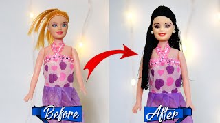 Rerooting barbie hair • rerooting doll hair • Rerooting tools • rerooting doll hair with yarn