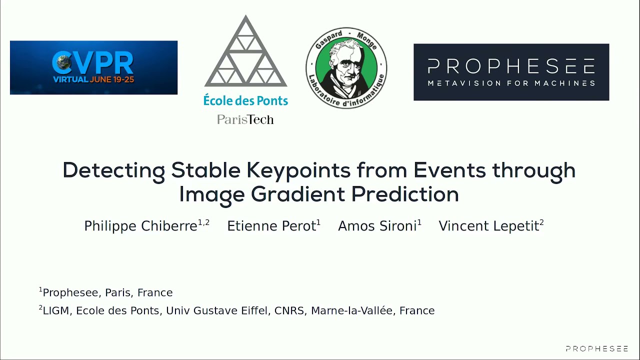 Detecting Stable Keypoints from Events through Image Gradient Prediction | Philippe Chiberre | 2021