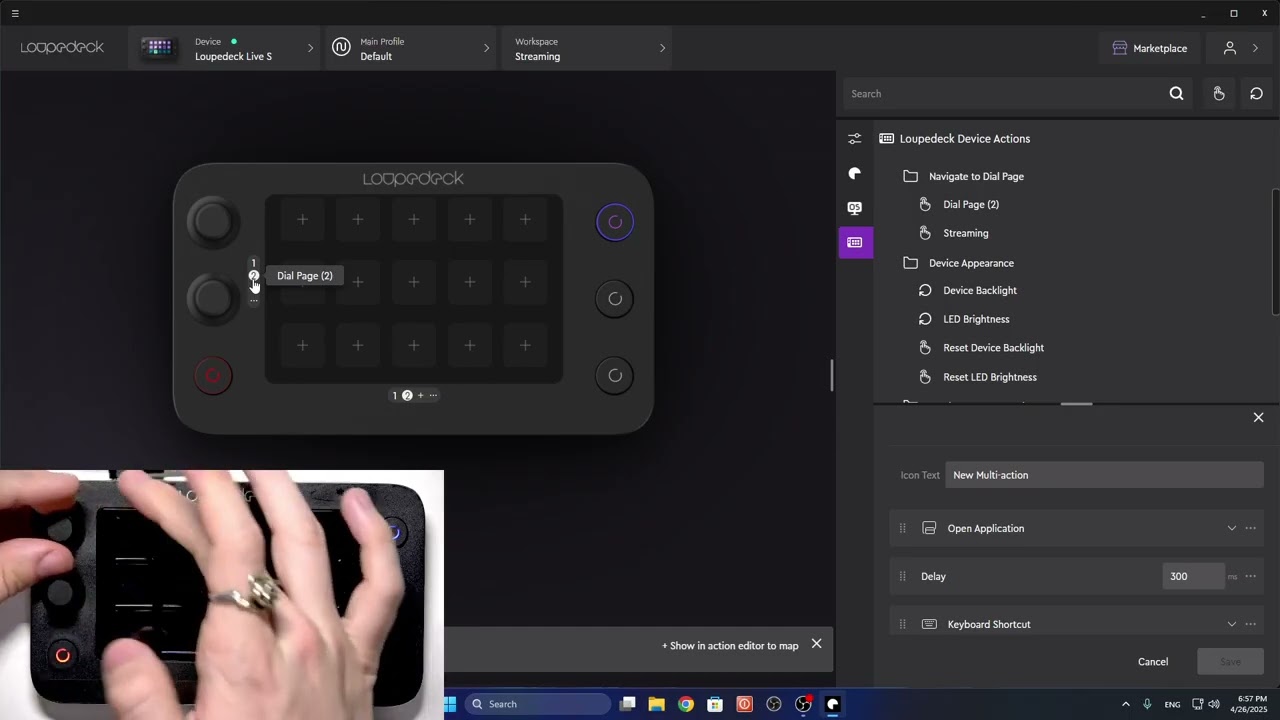 LOUPEDECK Live S – How to Change Screen Brightness - YouTube