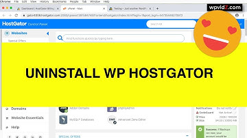 Uninstall WordPress From HostGator Quick Installer Script & Uninstall Manually
