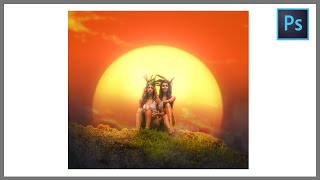 [ Photoshop Manipulation ] Sunset Girls  - Photo editing