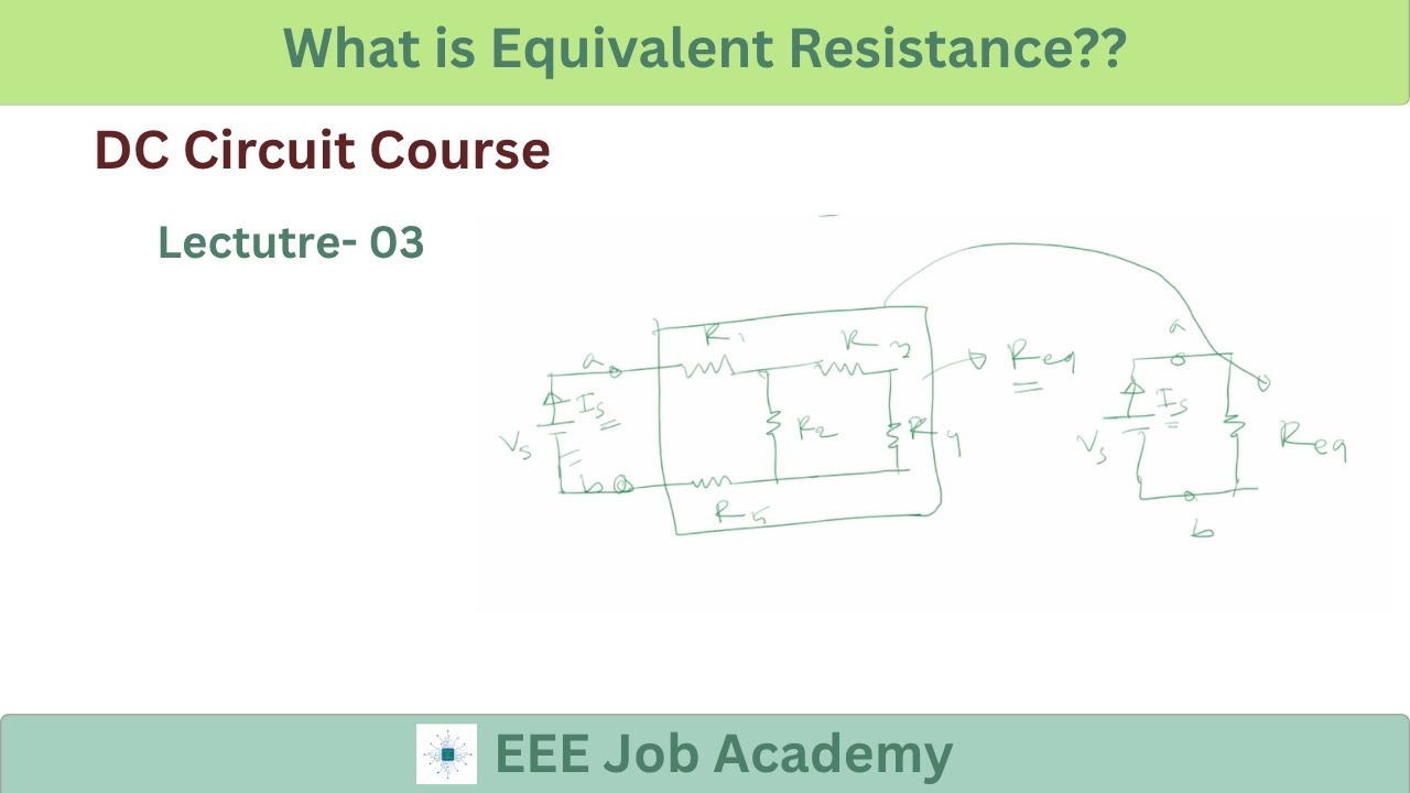 L-03 | What is Equivalent Resistance? | DC Circuit Course |