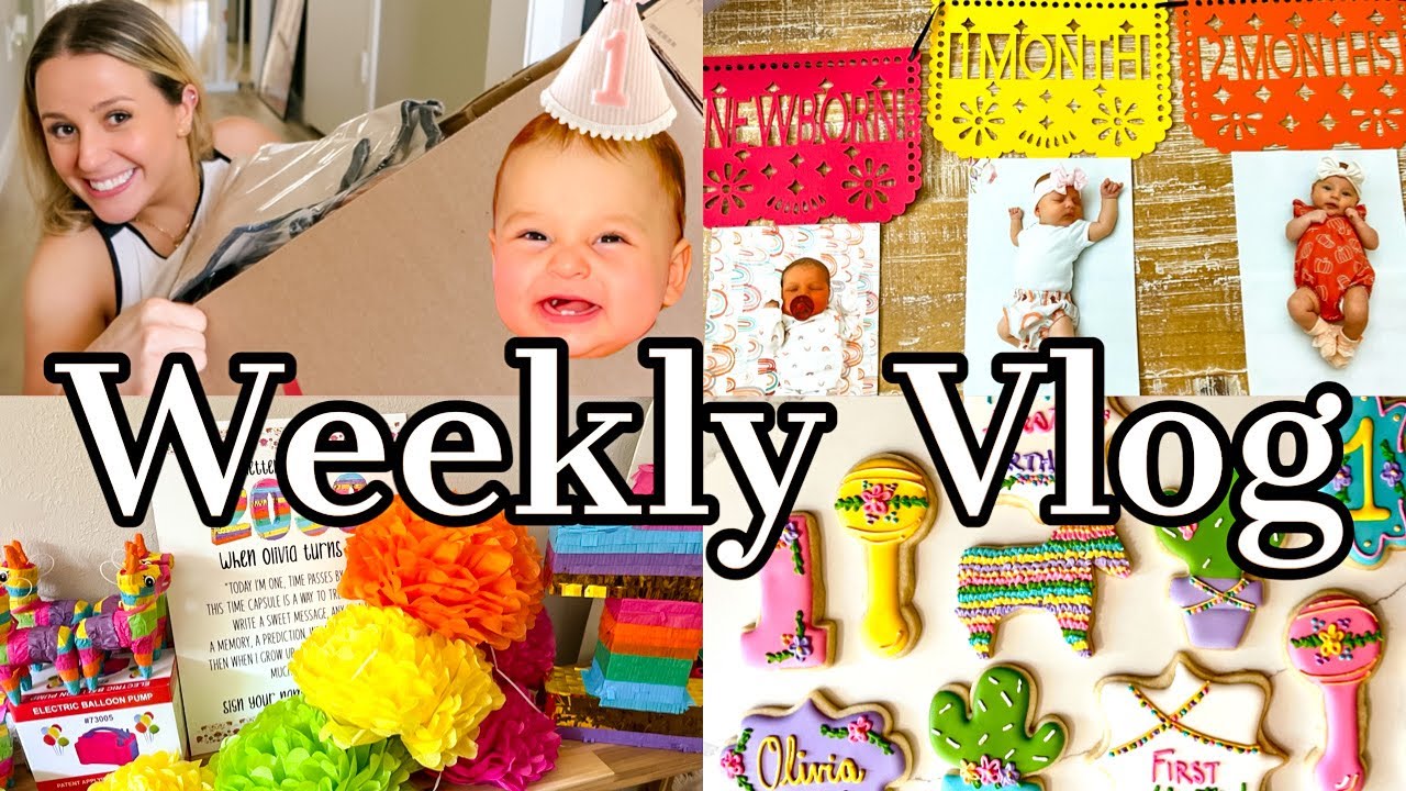 VLOG: 1st birthday party prep, Target finds + huge haul!